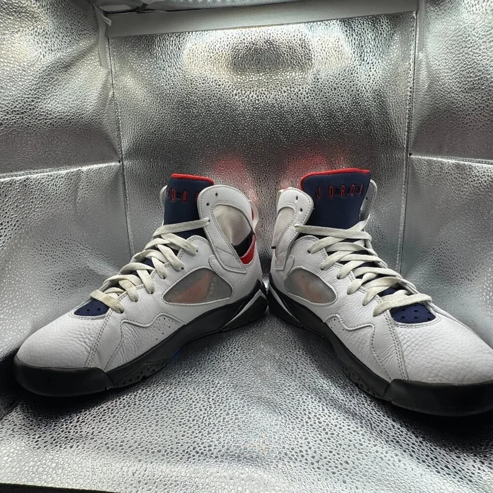 Size‎ 10 Air Jordan 7 Retro BCFC Paris Saint-Germain White Mens Shoes CZ0789-105